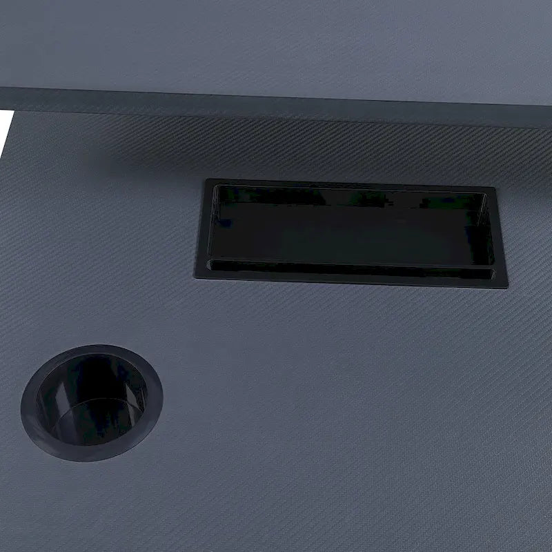 Scrivania da gaming contemporanea da 48 pollici con luci RGB