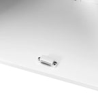 Mobiletto da Bagno Indipendente con Doppie Ante e Ripiani Regolabili