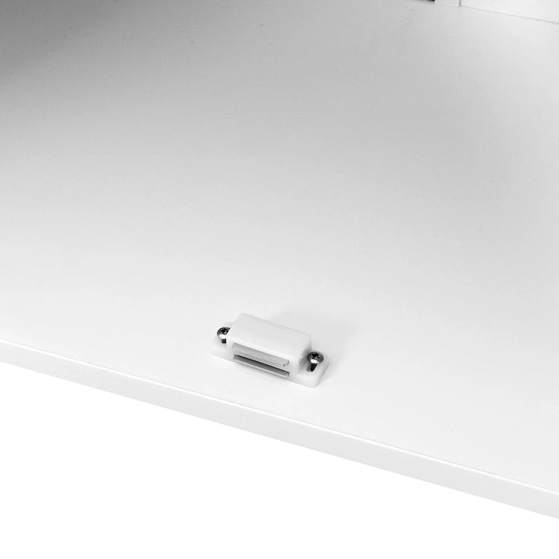 Mobiletto da Bagno Indipendente con Doppie Ante e Ripiani Regolabili