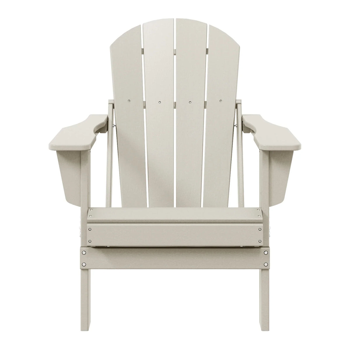 Polytrends Laguna, kleurvaste, weerbestendige, inklapbare Adirondackstoel voor buiten op het terras