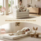 Yaheetech 2-in-1-Klappsofa, Klappstuhlbett für Wohnzimmer und Schlafzimmer