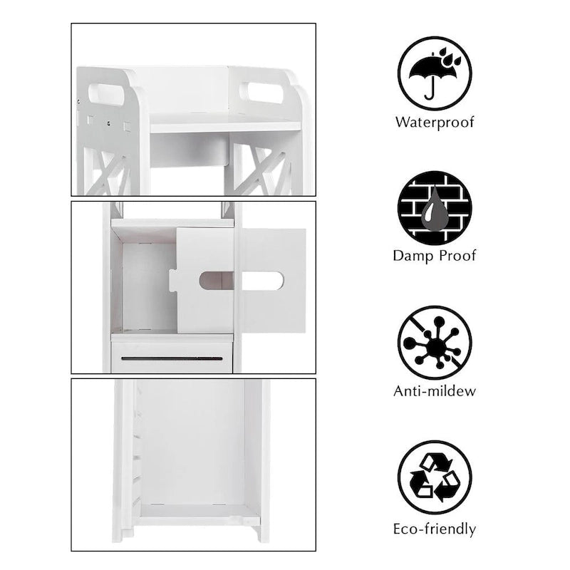 Mobile bagno stretto con cassetto