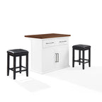 Isola da cucina in stile rustico moderno con piano in legno e posti a sedere