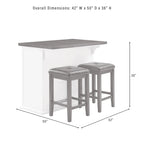 Isola da cucina in stile rustico moderno con piano in legno e posti a sedere