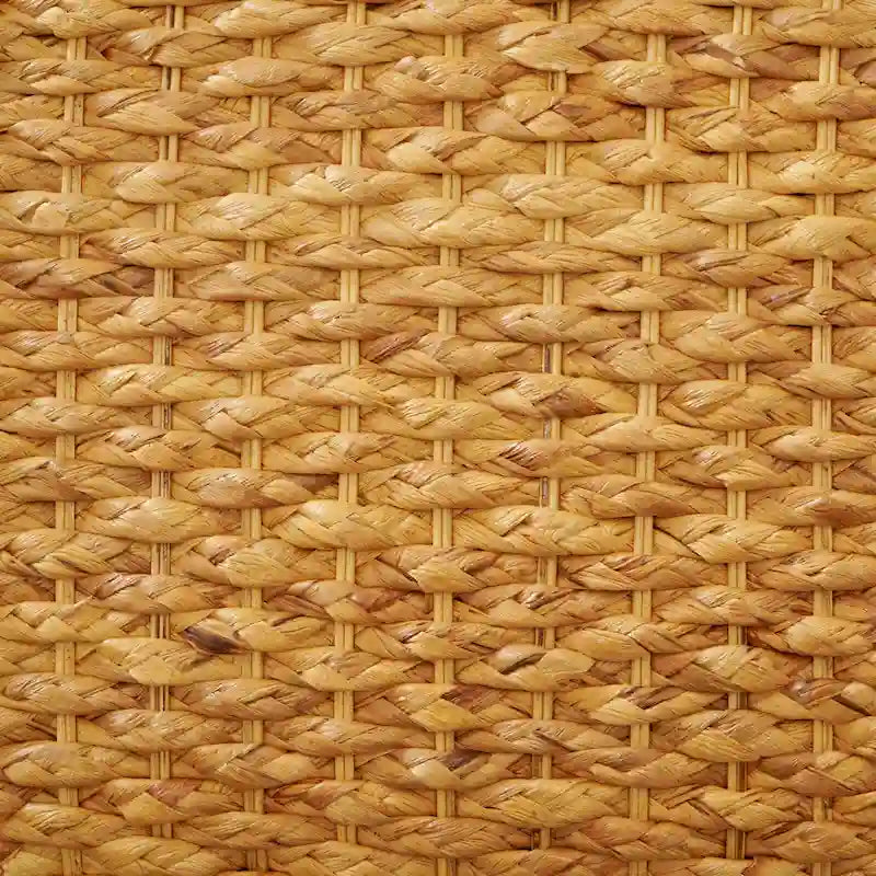 Panca da interno Valencia in legno massello e giacinto d'acqua naturale