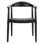 Poltrona con accenti in pelle intrecciata – 63,5 cm L x 53,3 cm P x 78,7 cm A