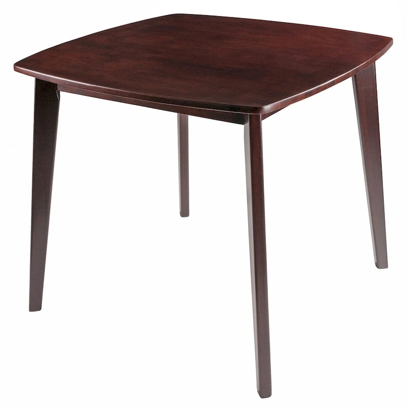Tavolo da Pranzo in Legno Massello, Noce - 34.02 x 34.02 x 29.33 pollici
