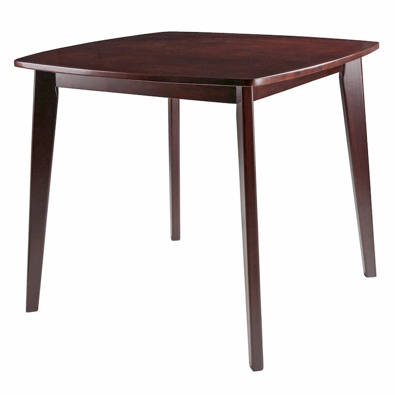 Tavolo da Pranzo in Legno Massello, Noce - 34.02 x 34.02 x 29.33 pollici