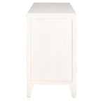 Mobile TV in Legno di Mango con 2 Ripiani e 2 Ante - 140L x 38P x 66A cm