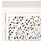 Mobile TV in Legno di Mango con 2 Ripiani e 2 Ante - 140L x 38P x 66A cm