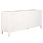 Mobile TV in Legno di Mango con 2 Ripiani e 2 Ante - 140L x 38P x 66A cm