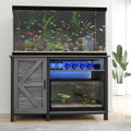 Mobile per acquario da 52 pollici per vasche da 55–75 galloni con striscia luminosa RGB