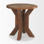 Tavolino d'appoggio in legno massiccio – 65,5 cm x 65,5 cm x 66 cm, marrone