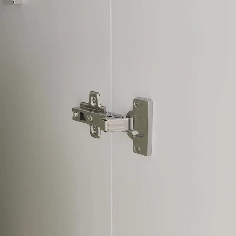 Freistehender zweitüriger Kleiderschrank für das Schlafzimmer mit Kleiderstange