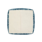 Pouf da 18" in misto poliestere blu