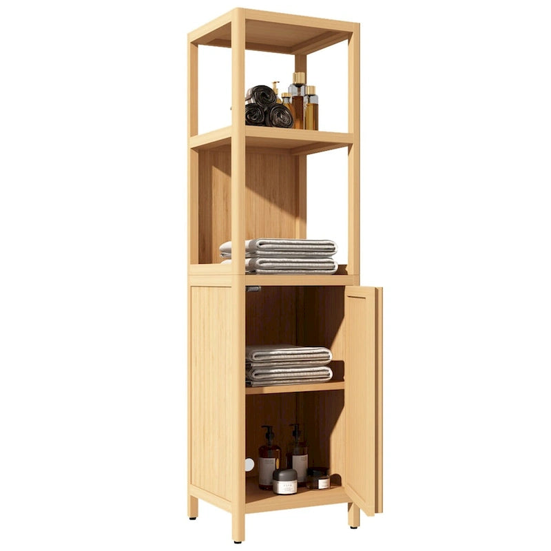 Mobiletto bagno da terra con ripiano aperto