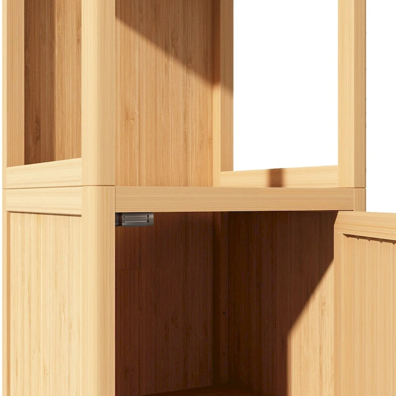 Mobiletto bagno da terra con ripiano aperto