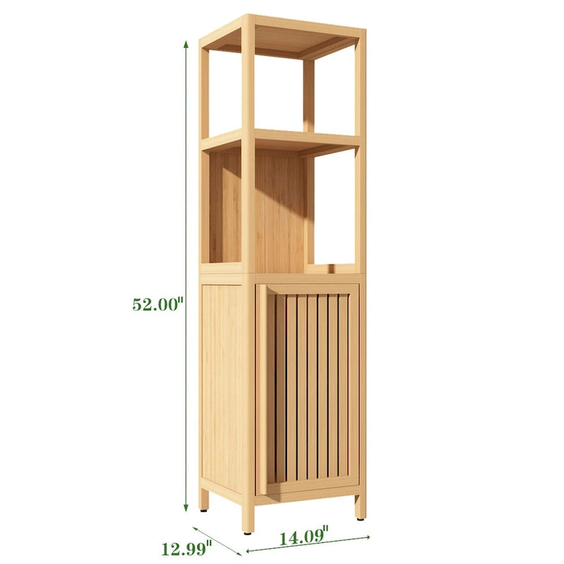 Mobiletto bagno da terra con ripiano aperto