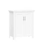 Mobile bagno da terra bianco con 3 ripiani