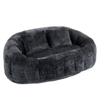GDFStudio - Laurel Chenille 2-Seater Lazy Sofa with High-Density Foam and Oversized Comfort