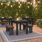 Flash Furniture, rechteckiger Farm-Esstisch aus massivem Kiefernholz, 46 x 30