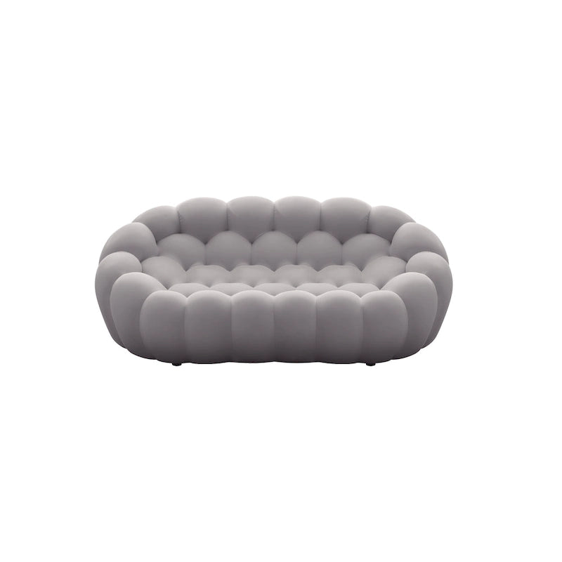Gebogenes Bubble-Sofa für 2 Personen in Wabenform mit 3D-Textilgewebe fürs Wohnzimmer, Salon oder Apartment