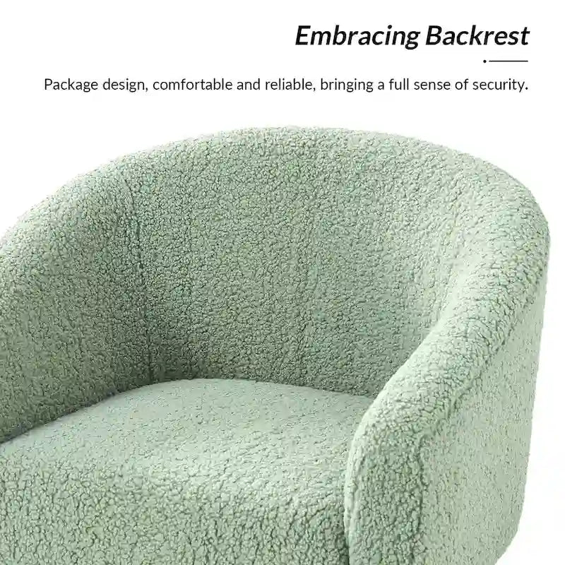 Moderne Sheila-fauteuil van bouclé met een breedte van 30 W en poten van massief hout, set van 2, van HULALA HOME