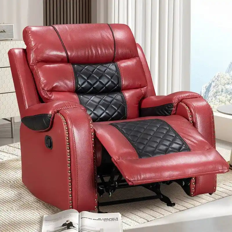 Großer Relaxsessel aus Kunstleder im amerikanischen Design für das Wohnzimmer