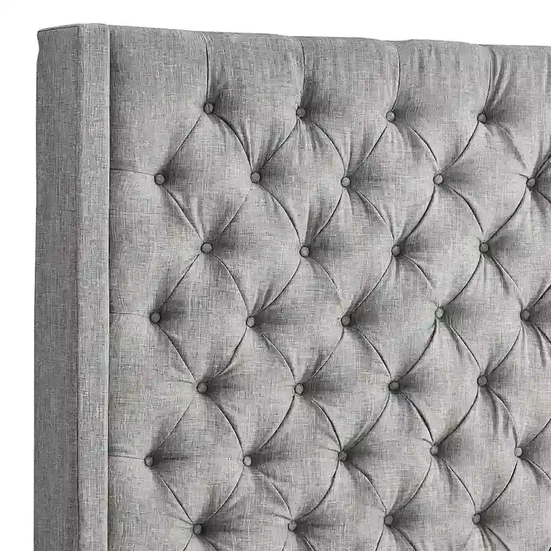 Nur gepolstertes Wingback-Kopfteil mit Knopfheftung, Naples, von iNSPIRE Q Artisan