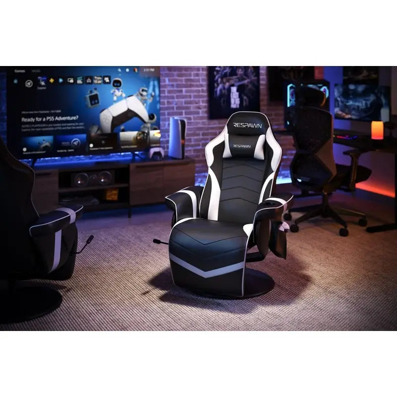 Fauteuil inclinable de jeu avec repose-pieds
