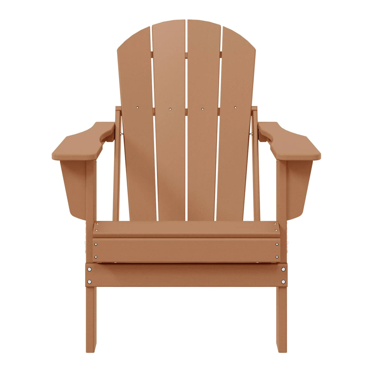 Polytrends Laguna, kleurvaste, weerbestendige, inklapbare Adirondackstoel voor buiten op het terras