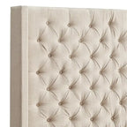 Nur gepolstertes Wingback-Kopfteil mit Knopfheftung, Naples, von iNSPIRE Q Artisan