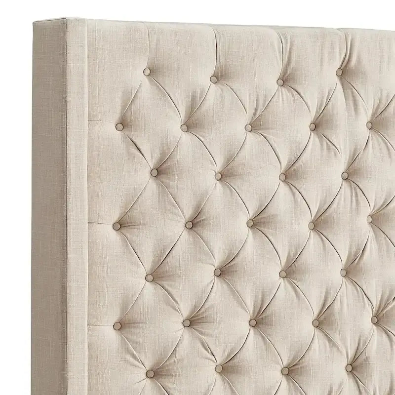 Nur gepolstertes Wingback-Kopfteil mit Knopfheftung, Naples, von iNSPIRE Q Artisan