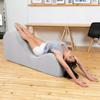 Méridienne élégante Avana pour le yoga - Fabriquée aux États-Unis - Idéale pour les étirements, la détente, l’exercice et plus encore, 60D x 18W x 26H pouces, gris clair