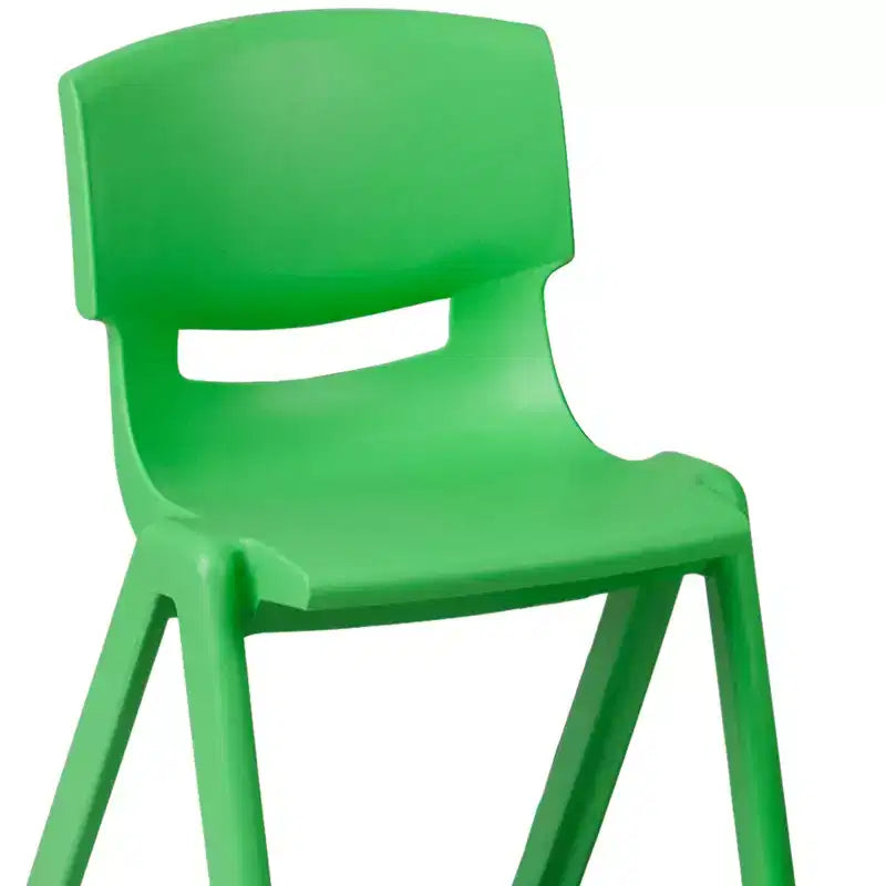 Prostokątny zestaw stołu do zabawy z regulowaną wysokością i 6 krzesłami Emma and Oliver, z tworzywa sztucznego, 23.625W x 47.25L