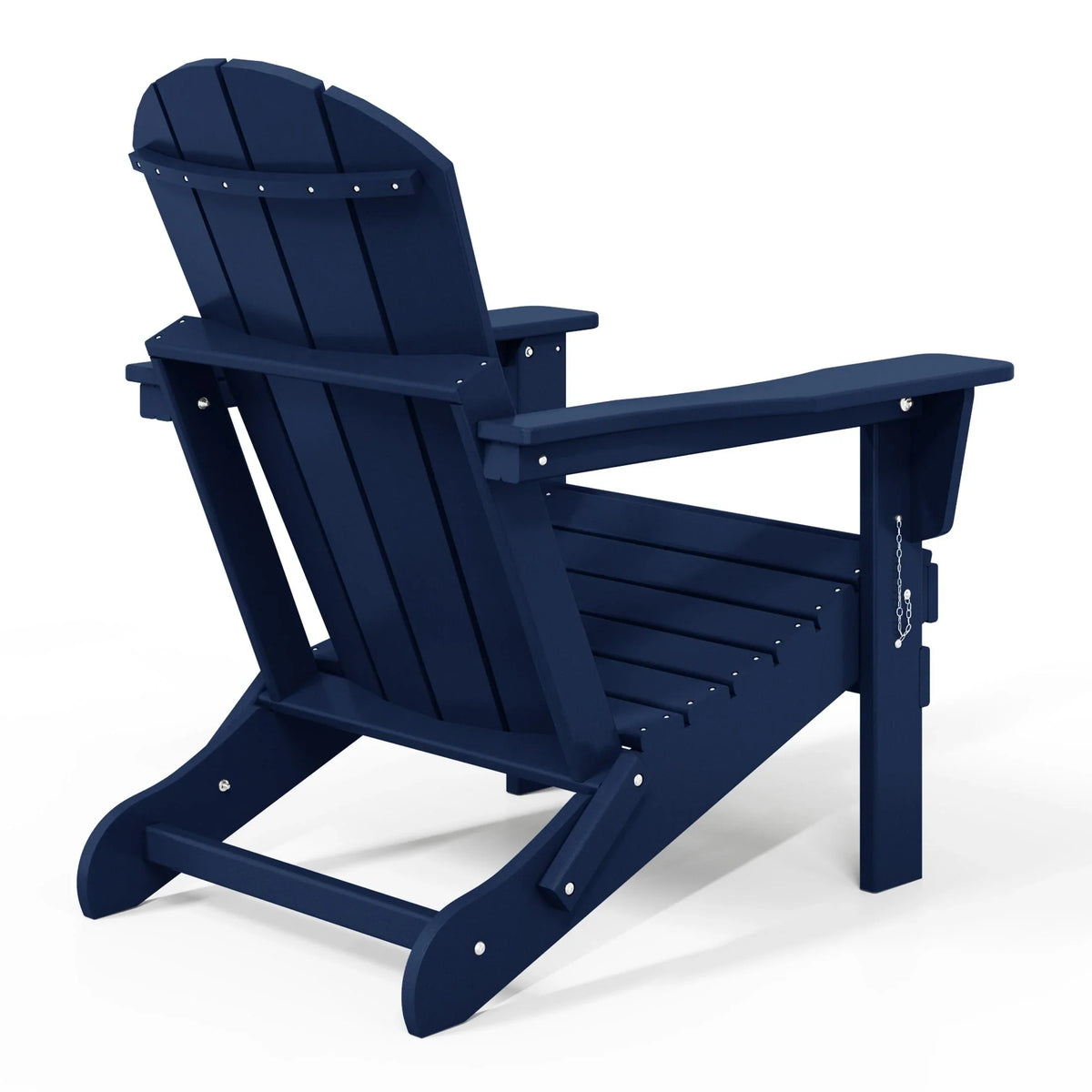 Polytrends Laguna, kleurvaste, weerbestendige, inklapbare Adirondackstoel voor buiten op het terras