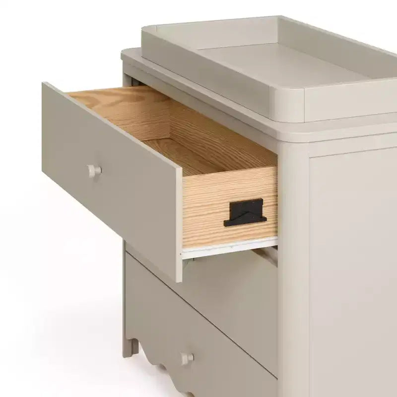 Commode Storkcraft Casablanca à 3 tiroirs avec table à langer amovible