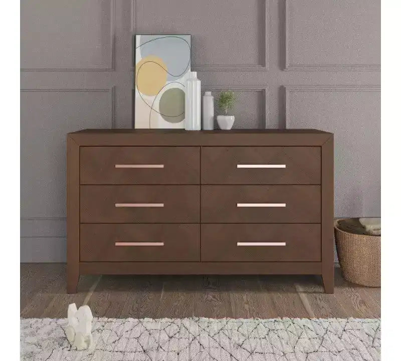Child Craft Kieran kinderkamerset, 3-delig, met ledikant, dubbele ladekast en commode; inclusief 4-in-1 omvormbaar ledikant