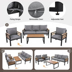 4-teiliges Outdoor-Sofaset