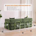 Rozkładana sofa 5 w 1, modułowa sofa do spania z sztruksu o szerokości 78.8 i solidnym stelażu, wielofunkcyjny futon do małych pomieszczeń, salonu i pokoju gościnnego