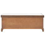 Banc de rangement SAFAVIEH Fiorello avec coussin et 3 tiroirs - 47.3 W x 15 L x 19 H - 47Wx15Dx19H