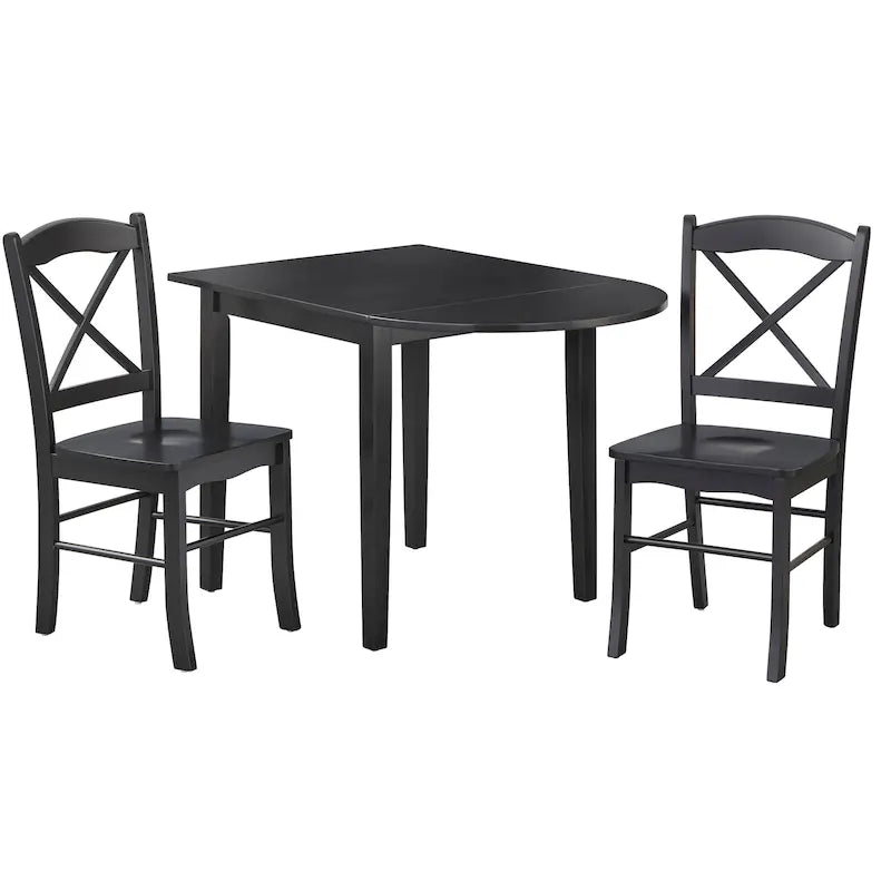 Simple Living Essgruppe im Landhausstil mit Klapptisch, 3-teilig