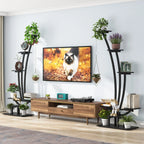 Pflanzenständer für Innenräume, sechsstufiges Blumenregal für Haus und Garten - 2er-Set