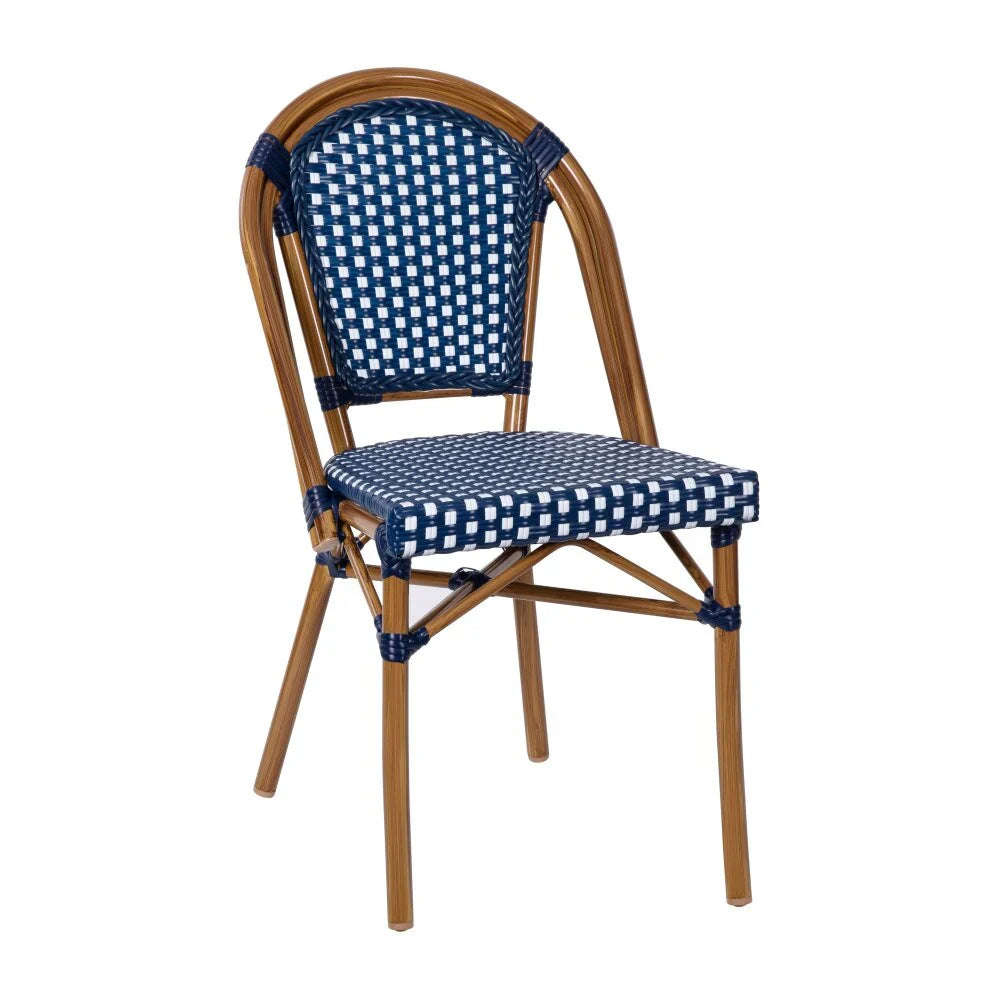 Indoor/Outdoor Commercial Bistro Set with Table and Four Chairs