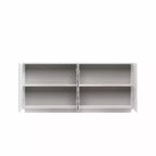 59 Modern Spiral Sideboard Buffet Cabinet, Low Profile Art Entryway Storage Cabinet with 3D Ripple Texture Doors