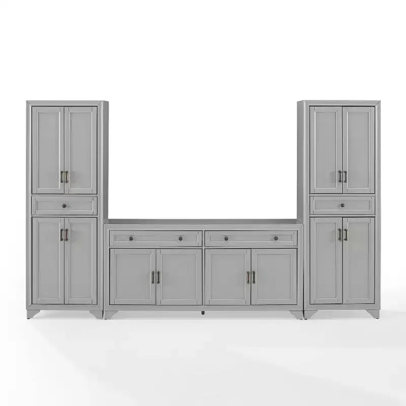 3-delige Tara-dressoir- en voorraadkastset, verweerde afwerking - Crosley