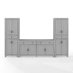 3-delige Tara-dressoir- en voorraadkastset, verweerde afwerking - Crosley