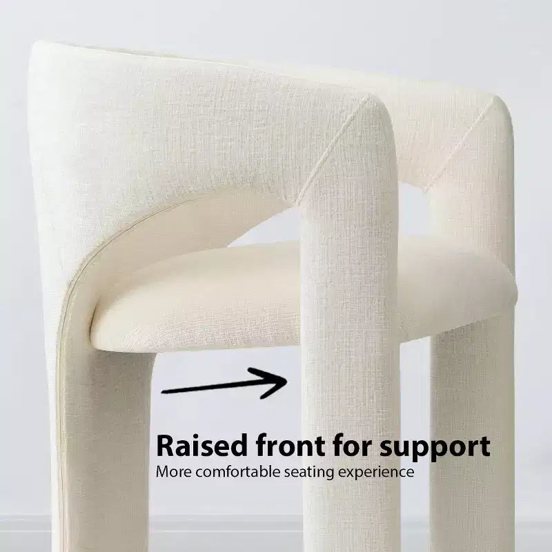 Kleines Esszimmerset für 2 Personen, beige gepolsterte Stühle, runder Esstisch mit Säulenfuß, kompakte moderne Küchenmöbel-Panipeachy
