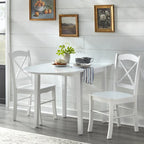Simple Living Essgruppe im Landhausstil mit Klapptisch, 3-teilig