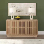 Plank+Beam Contour Sideboard aus Massivholz mit 3 Türen, 59-TV-Ständer fürs Wohnzimmer